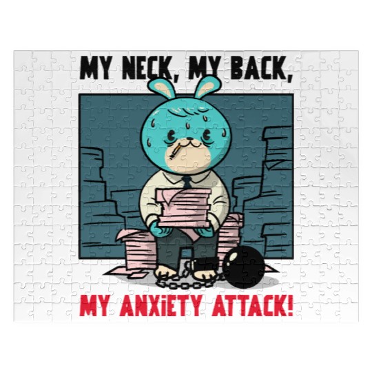 My Neck My Back My Anxiety Attack Jigsaw Puzzles