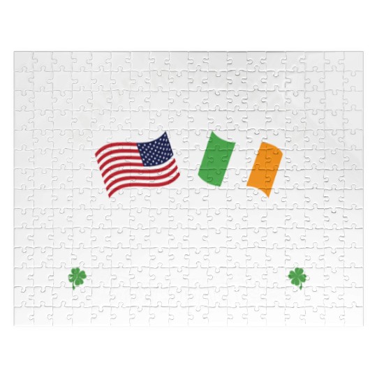 Made In America With Irish Parts USA US Jigsaw Puzzles