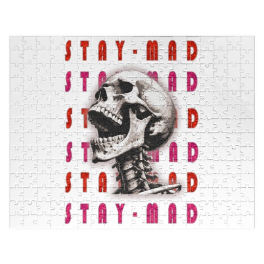 STAY MAD - Rebel Skull Streetwear Graphic Jigsaw Puzzles