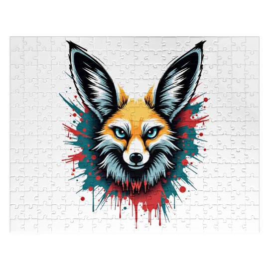 Fennec Fox Graffiti – Wild Spirit Street Art Jigsaw Puzzles