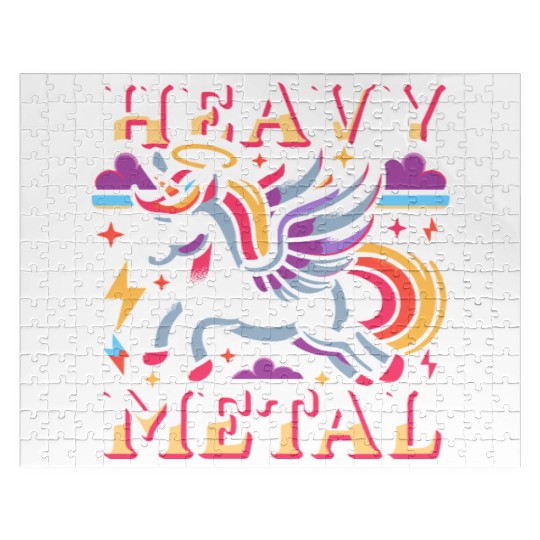 Heavy Metal Unicorn Jigsaw Puzzles