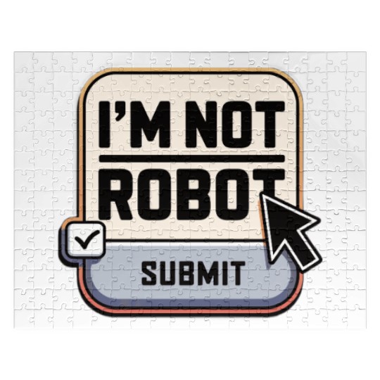 I'm Not Robot Captcha Fun Jigsaw Puzzles