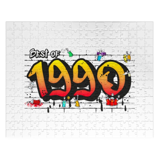 Best of 1990 Graffiti – 35 Years of 90s Vibes Jigsaw Puzzles
