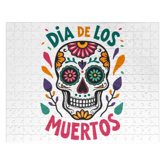 Mexico Día de los Muertos Skull Jigsaw Puzzles