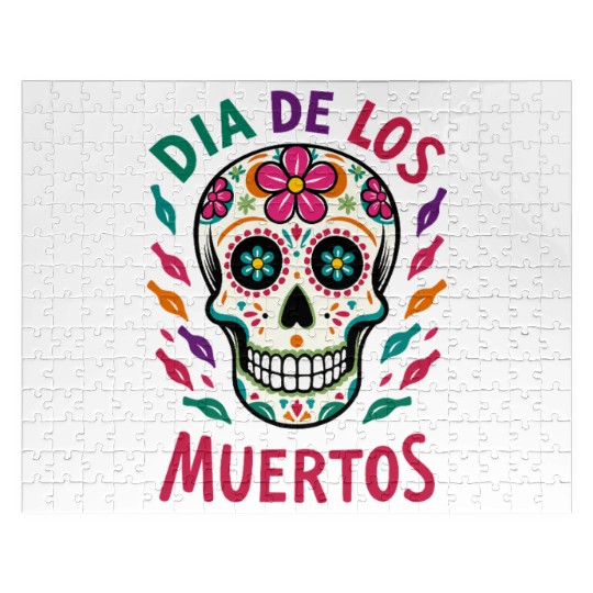 Mexico Día de los Muertos Skull Jigsaw Puzzles