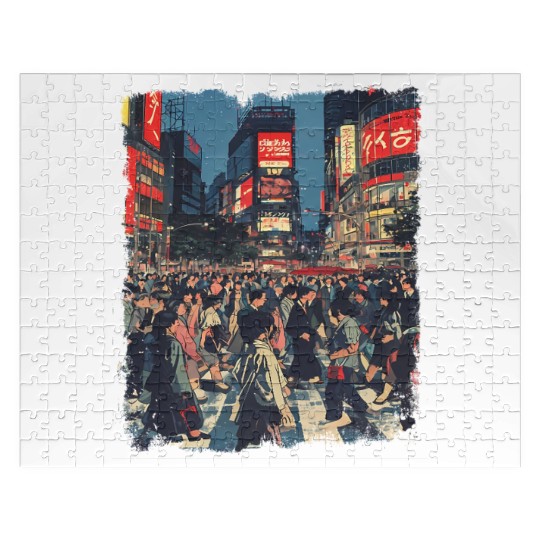 I SURVIVED SHIBUYA CROSSING - JAPAN THEME Jigsaw Puzzles