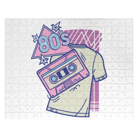 Retro Neon Aesthetic – 80s & 90s Vintage Jigsaw Puzzles