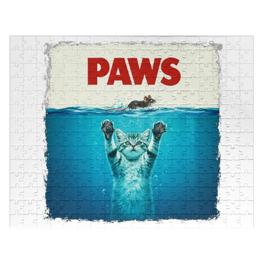 Paws Kitten Meow Parody Funny Cat Lover Jigsaw Puzzles
