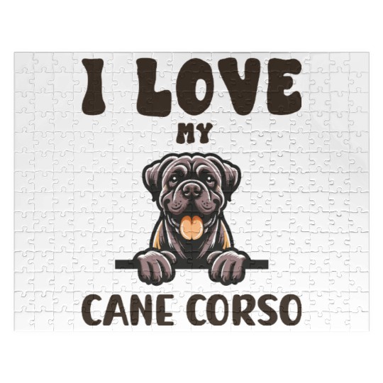 I Love My Cane Corso Jigsaw Puzzles