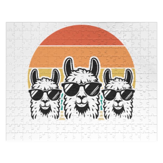 Llama Farmer - Funny Llama Alpaca Farmer Jigsaw Puzzles