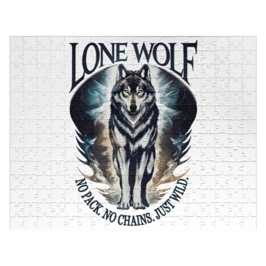Lone Wolf - No Pack, No Chains, Just Wild Jigsaw Puzzles