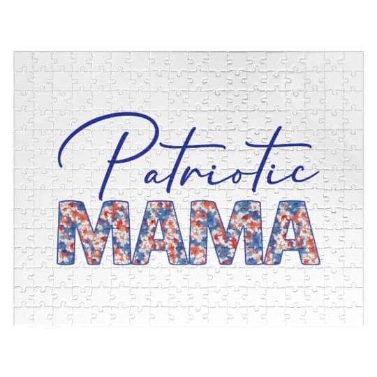 Patriotic Mama - Fourth of July - Mother's Day Jigsaw Puzzles