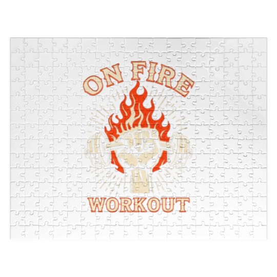 On Fire Workout | Gym Motivation Jigsaw Puzzles