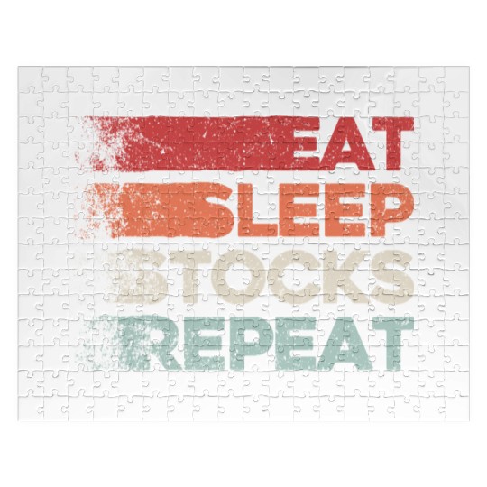Make Money Trading - Eat Sleep Stocks Repeat Jigsaw Puzzles