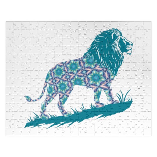 Star of David Pattern 8 Lion of Judah Jigsaw Puzzles