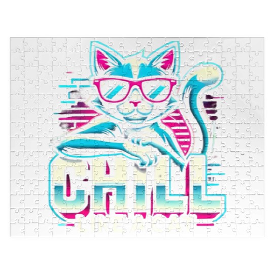 Cool Cat with Sunglasses Graphic Jigsaw Puzzles