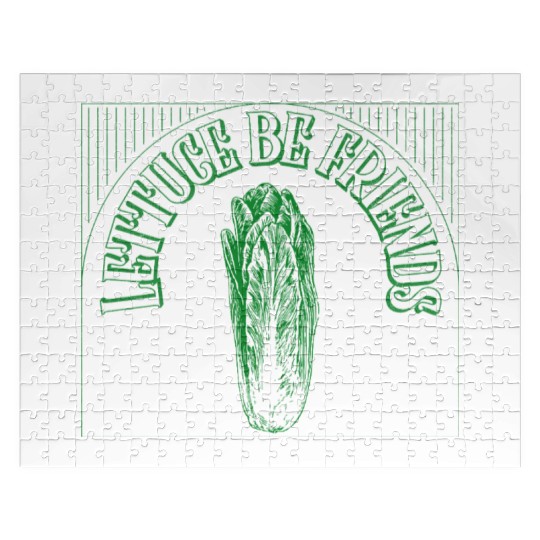 "Lettuce Be Friends" Funny Quote | Gardening Gift Jigsaw Puzzles