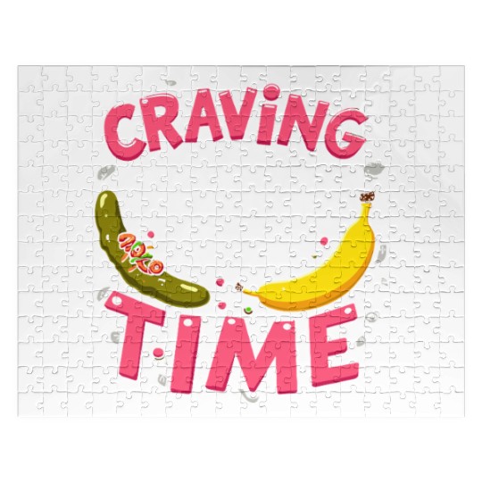 Pregnancy Cravings Funny Maternity Food Baby Bump Jigsaw Puzzles
