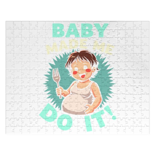 Pregnancy Cravings Funny Maternity Food Baby Bump Jigsaw Puzzles