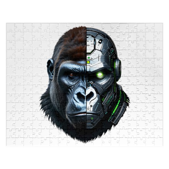 Cyborg Gorilla Jigsaw Puzzles