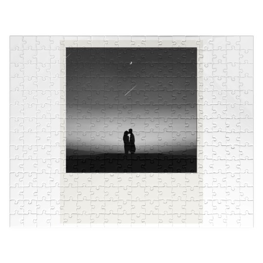 Starry Night Embrace Couple Polaroid Jigsaw Puzzles