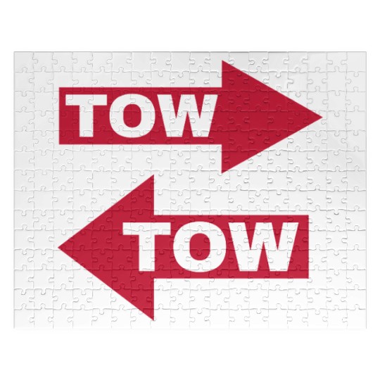 tow arrow red moving automotive because racecar Jigsaw Puzzles