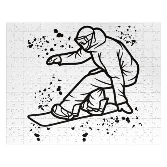 Snowboarder Snowboard Snowboarding Jigsaw Puzzles
