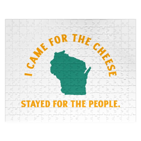 Wisconsin Came For The Cheese! Jigsaw Puzzles