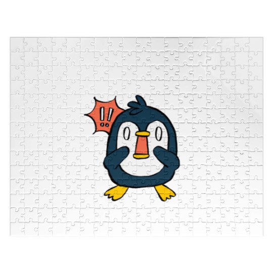 Funny no tariffs penguin Jigsaw Puzzles