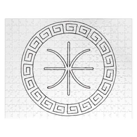 Delphic Epsilon Symbol | Ancient Greek Emblem Jigsaw Puzzles