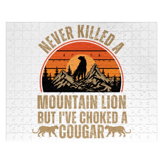 Never Killed A Mountain Lion Jigsaw Puzzles