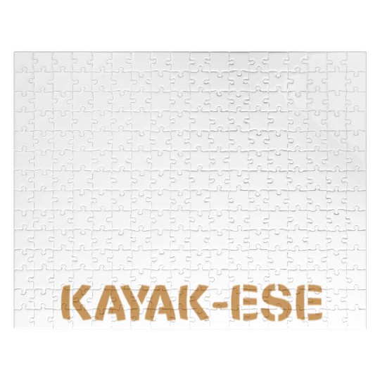 I Speak Fluent Kayak-ese Funny Kayaking Dad Quote Jigsaw Puzzles