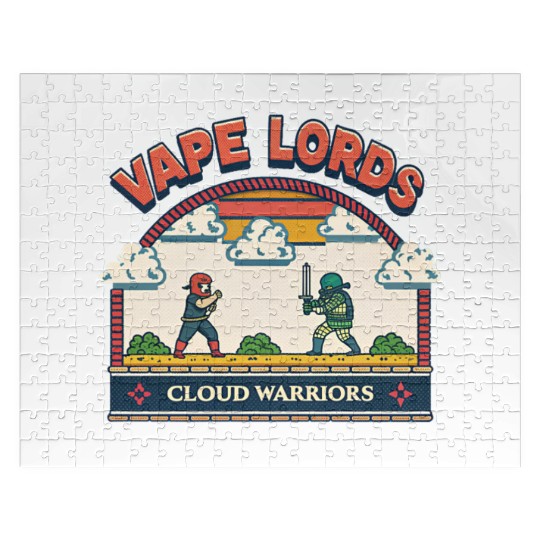 Vape Lords: Cloud Warriors Retro Game Jigsaw Puzzles