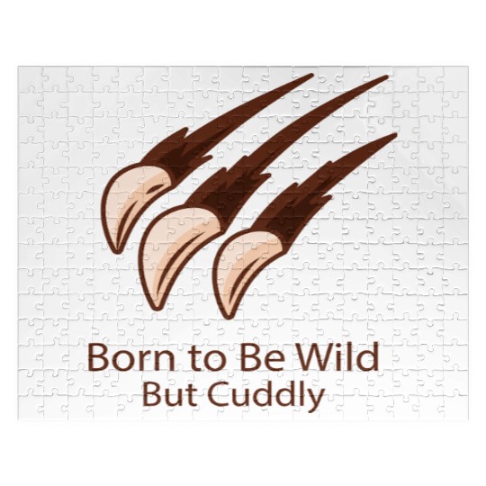 Born to Be Wild – But Cuddly Cuddles with Claws Jigsaw Puzzles