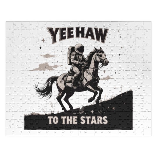 Space Cowboy Yeehaw Jigsaw Puzzles