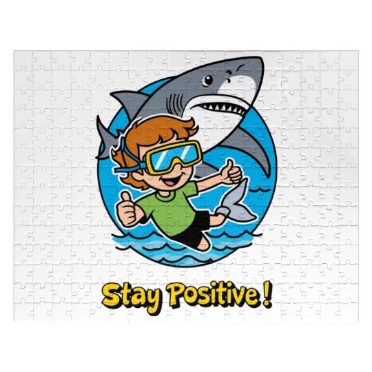 Stay Positive | Motivational Typography & Inspirat Jigsaw Puzzles