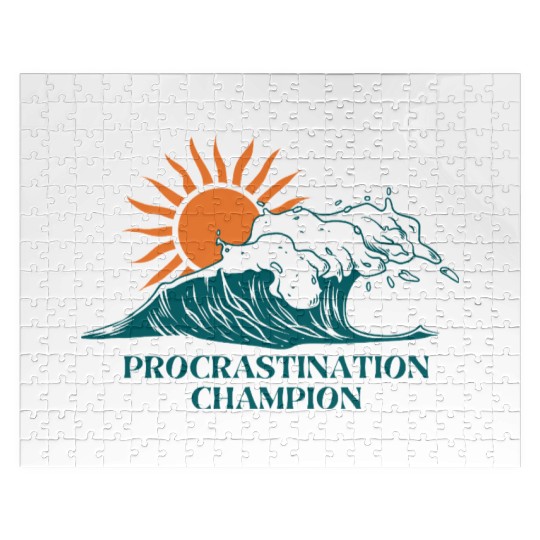 Procrastination Champion – Lazy Beach Vibes Jigsaw Puzzles