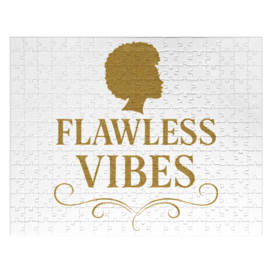 Flawless Vibes - Classy Bold Statement Jigsaw Puzzles Graphic