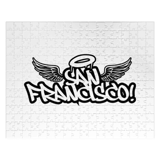 San Francisco Graffiti Wings Jigsaw Puzzles
