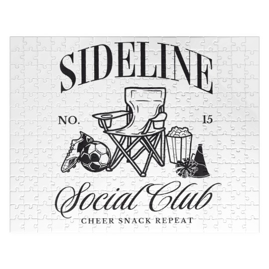 Soccer Mom Sideline Club Women Game Day Vibes Jigsaw Puzzles