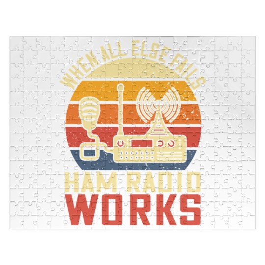 when all else fails for ham radio amateur operator Jigsaw Puzzles