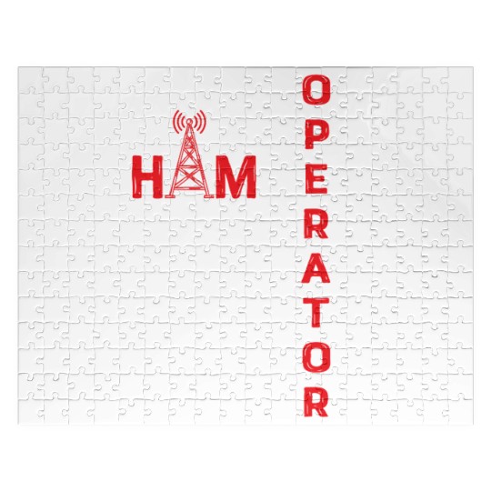 Ham radio usa flag for ham radio amateur operator Jigsaw Puzzles