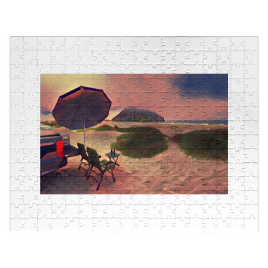 Morro Beach Picnic Jigsaw Puzzles