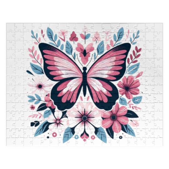 The butterfly is alive and expresses eternal beaut Jigsaw Puzzles