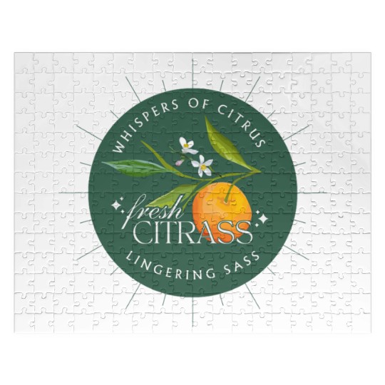 Elegant Citrus Branding Design Jigsaw Puzzles