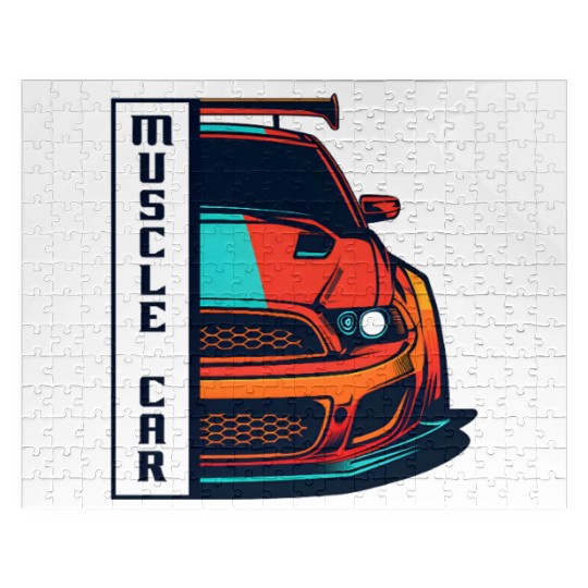 Muscle Car US Jigsaw Puzzles Modern Muscle Car Man Children