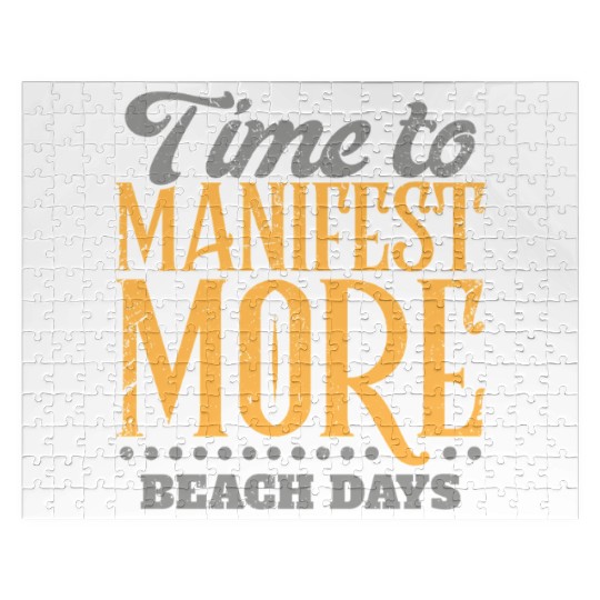 Time To Manifest More Beach Days Jigsaw Puzzles