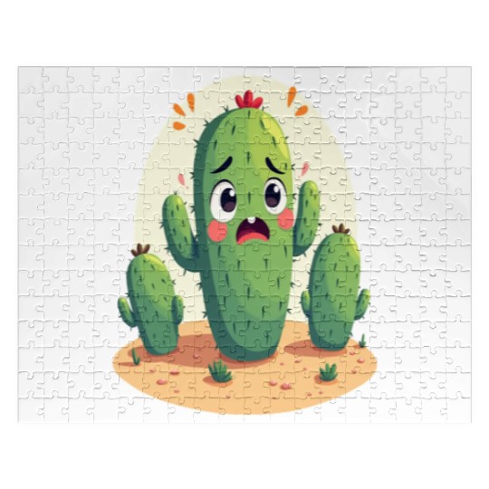 Cactus with Anxiety – Too Sharp to Relax Jigsaw Puzzles