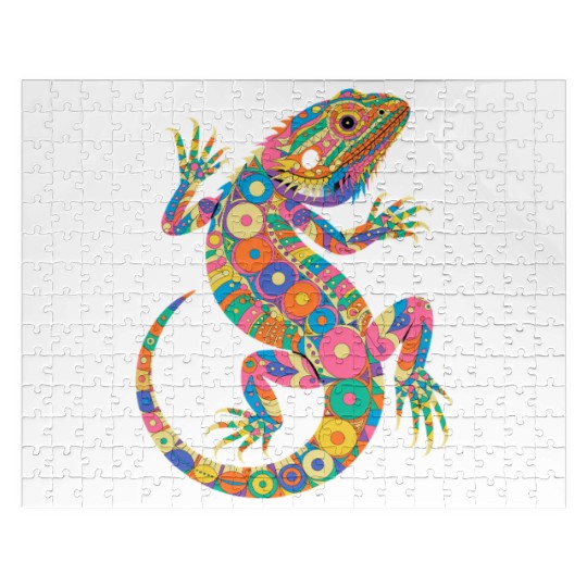 Beardies Pogona Reptile Herpetology Bearded Dragon Jigsaw Puzzles