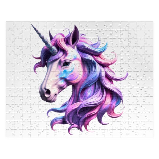Magical Rainbow Unicorn Illustration Jigsaw Puzzles